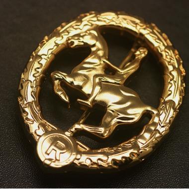 German Horseman's Badge in Gold