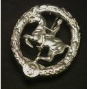 German Horseman's Badge in Silver