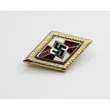 Golden Hitler Youth Badge with Oakleaves