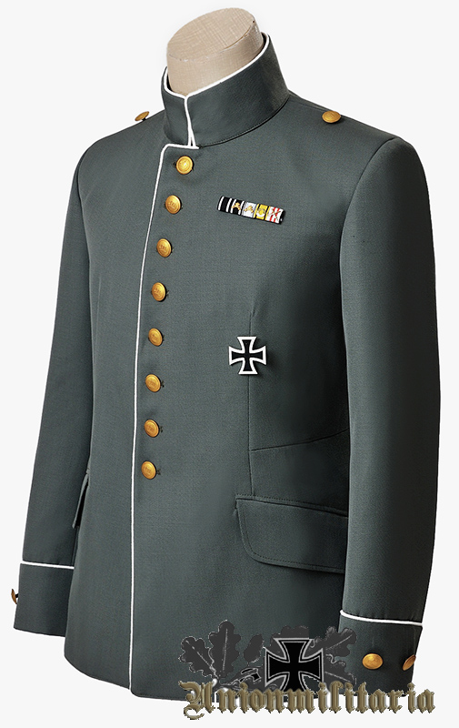 M1910 Field Gray Royal Prussian Tunic_WW1 German Uniforms_WW1 