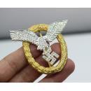 Pilot Observer Badge with Diamonds