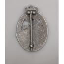 Panzer Assault Badge in Antique Silver(MM:AS )