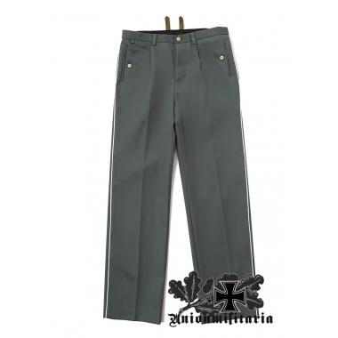 WW2  German  Gray  Trousers with Piping