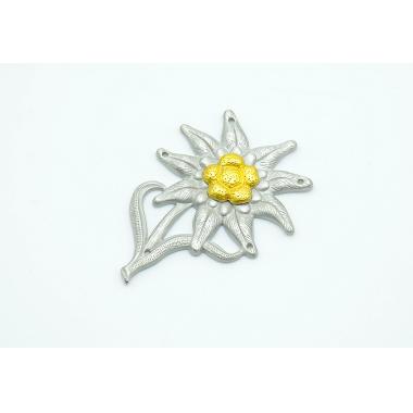 M43 Cap Badge Edelweiss (Officer)