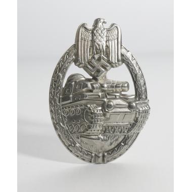 Panzer Assault Badge in Silver(Nickel Silver)