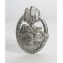 Panzer Assault Badge in Silver(Nickel Silver)