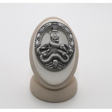 Anti-Partisan War Badge in Silver (Antique Finish)