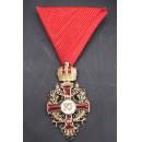 Knight’s Cross of the Order of Franz Joseph on the Red Ribbon